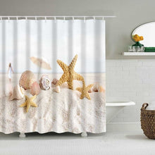 Load image into Gallery viewer, 1PC Green Tropical Plants Shower Curtains for Bathroom Polyester Seaworld Shower Curtain Printing Curtain Beach Shower Curtains