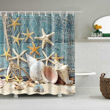 Load image into Gallery viewer, 1PC Green Tropical Plants Shower Curtains for Bathroom Polyester Seaworld Shower Curtain Printing Curtain Beach Shower Curtains