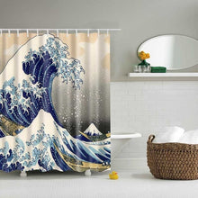 Load image into Gallery viewer, 1PC Green Tropical Plants Shower Curtains for Bathroom Polyester Seaworld Shower Curtain Printing Curtain Beach Shower Curtains