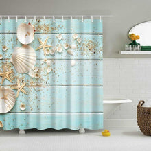 Load image into Gallery viewer, 1PC Green Tropical Plants Shower Curtains for Bathroom Polyester Seaworld Shower Curtain Printing Curtain Beach Shower Curtains