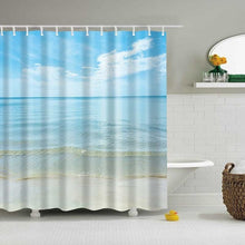 Load image into Gallery viewer, 1PC Green Tropical Plants Shower Curtains for Bathroom Polyester Seaworld Shower Curtain Printing Curtain Beach Shower Curtains