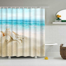 Load image into Gallery viewer, 1PC Green Tropical Plants Shower Curtains for Bathroom Polyester Seaworld Shower Curtain Printing Curtain Beach Shower Curtains