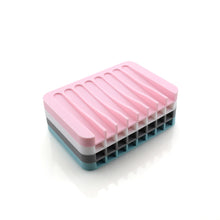 Load image into Gallery viewer, NEW Bathroom Silicone Flexible Soap Dishes Storage Holder Soapbox Plate Tray Drain Creative Bath Tools Drop ship